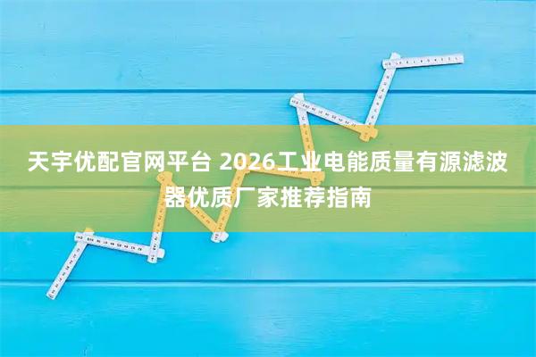 天宇优配官网平台 2026工业电能质量有源滤波器优质厂家推荐指南
